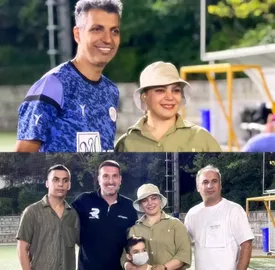 ملاقات عادل فردوسیپور با هوادار خانم پرسپولیسی/ عکس