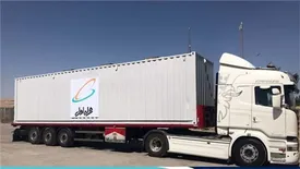 پنج کانتینر اتاق خنک همراه اول راهی نقاط مرزی با کشور عراق شد