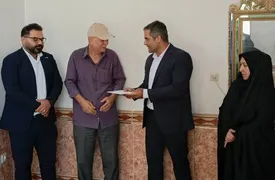 دیدار سرپرست شعبه بیمه دی گنبدکاووس با جانبازان سرافراز