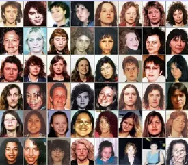 قاتل آدمخوار از زندان آزاد می شود!/ تصاویر ۲۶ زن قربانی