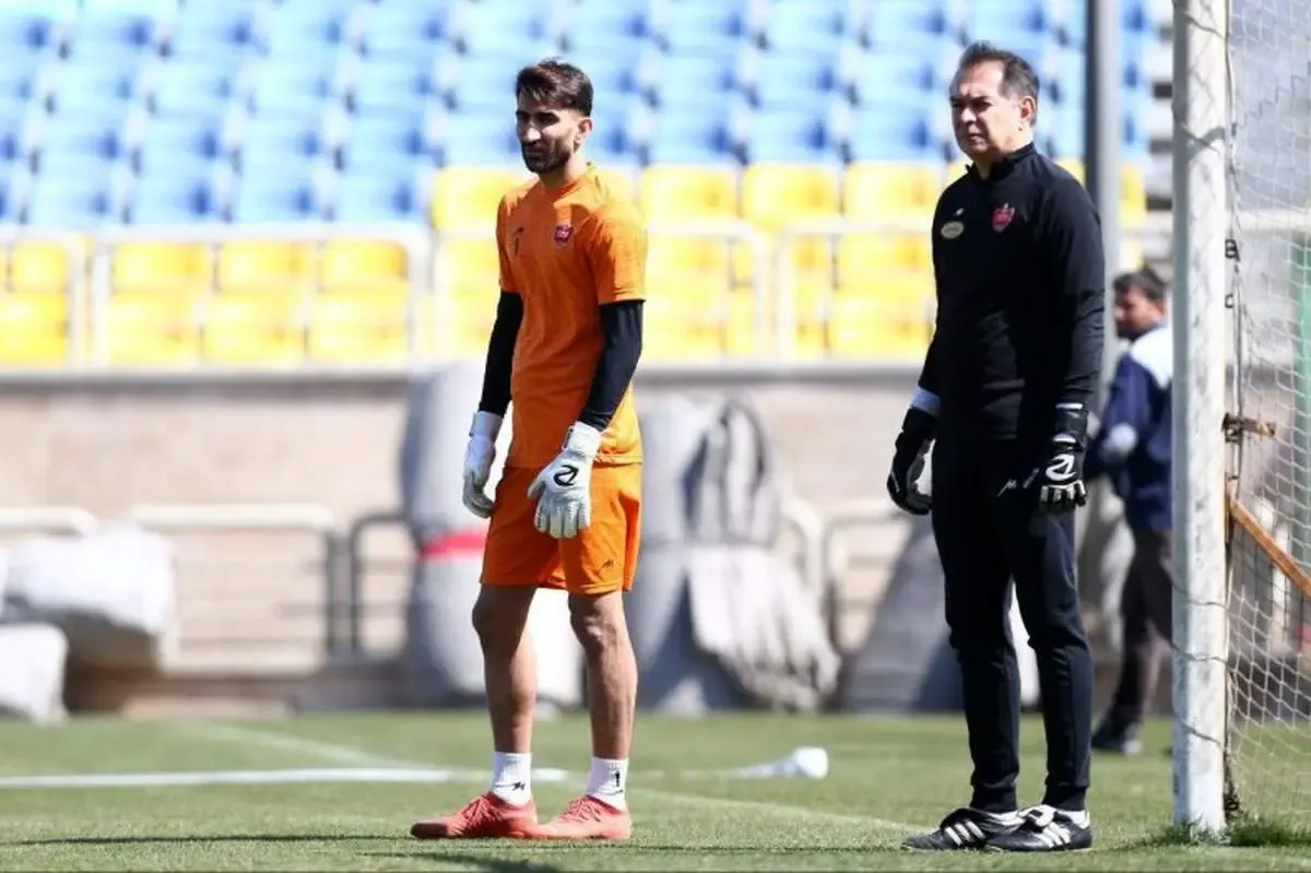 چهره ناراحت بیرانوند در تمرین پرسپولیس / عکس