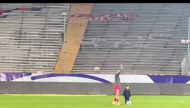 سردار دورسون و لحظات احساسی با پسرش پس از پایان مسابقه