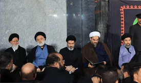 فرزندان رهبر شهید انقلاب در مراسم بزرگداشت مشهد/ تصاویر