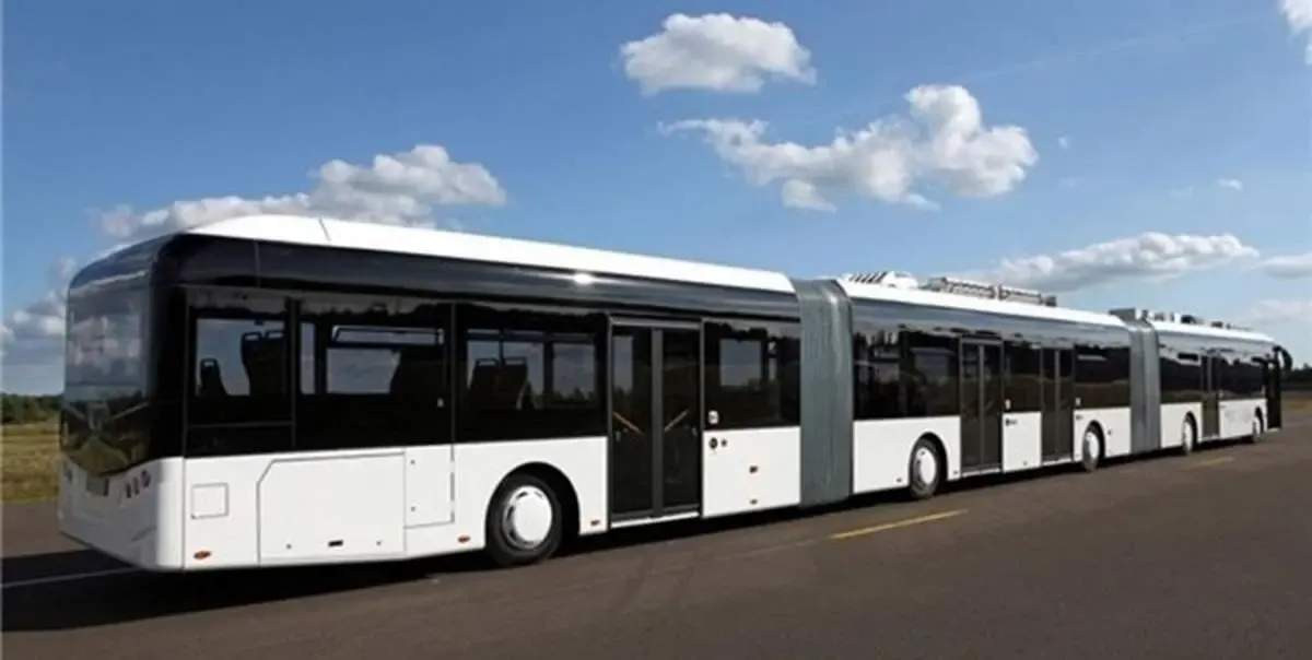 اتوبوس های سه کابین همچنان در اره تهران