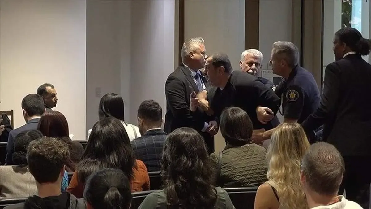 اعتراض ارامنه به برگزاری یک کنفرانس در آمریکا