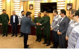 مراسم معارفه فرمانده بسیج پایگاه مقاومت شهید چمران شرکت پتروشیمی زاگرس برگزار شد