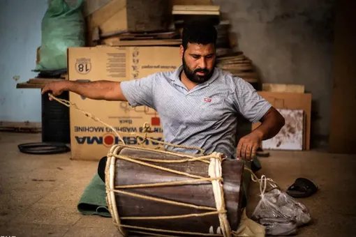 کارگاه دمام سازی در اهواز/عکس :مهدی پدرام خو