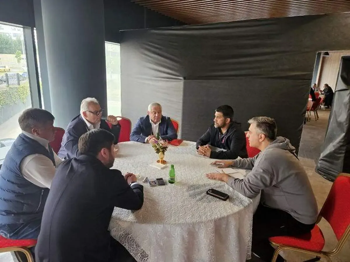 ملاقات علیرضا دبیر با رئیس اتحادیه جهانی کشتی