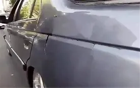 پاره شدن بدنه پژو پارس/ شاهکار جدید ایران خودرو