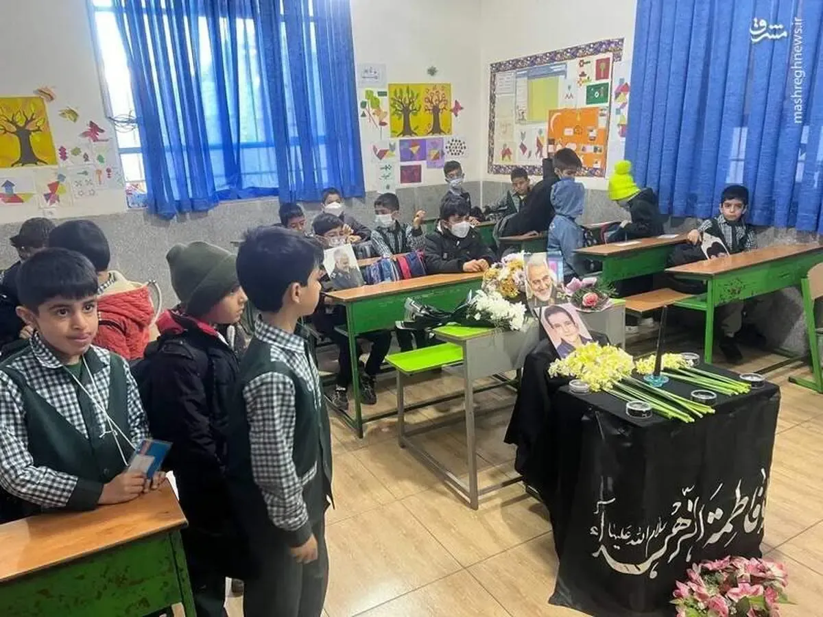 نیمکت‌های خالی ۲۰ دانش آموز شهید/ عکس