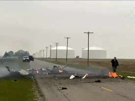 فوت 4 تن بر اثر سقوط هواپیما