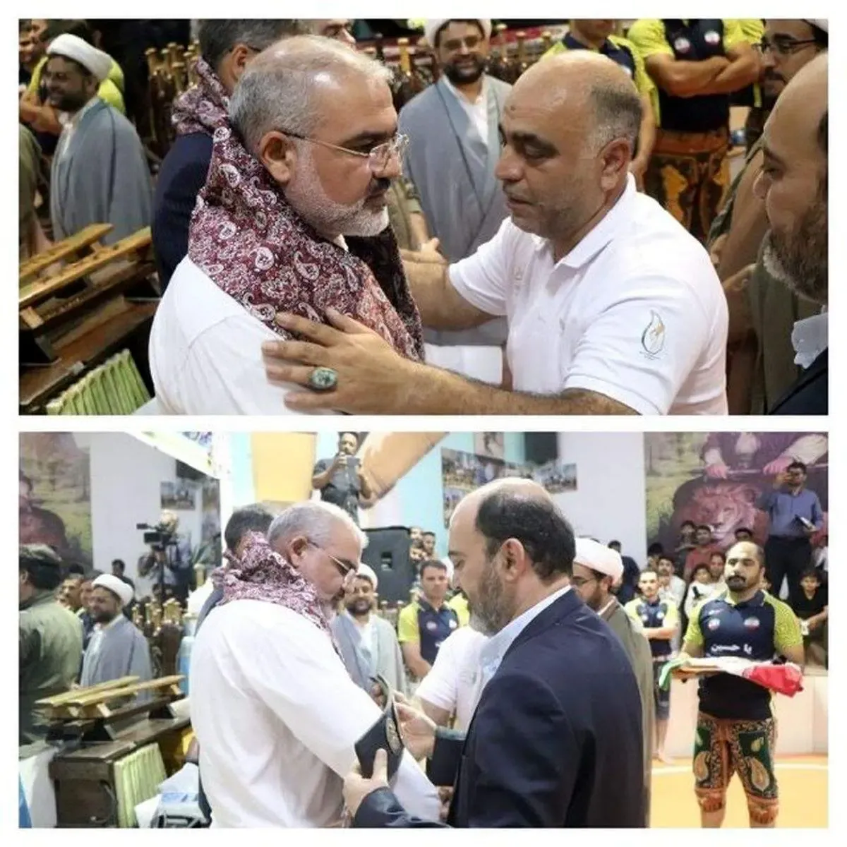 بازوبند پهلوانی به فرمانده ناوگروه ۸۶ ارتش اعطا شد