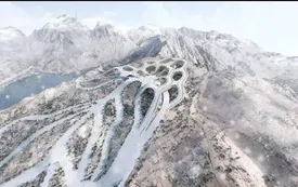 شاهکار جدید در عربستان؛ پیست اسکی وسط بیابان!/ تصاویر