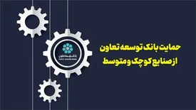 حمایت بانک توسعه تعاون از صنایع کوچک و متوسط