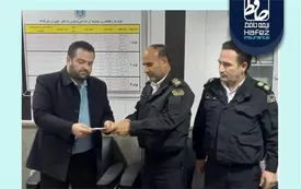 استقرار شعبه سیار صدور و خسارت بیمه حافظ در پلیس راه ماکو