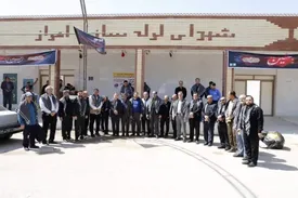 میزبانی شرکت لولهسازی اهواز از مدیران وزارت کار در موکب شهدای لوله سازی اهواز در مرز چذابه