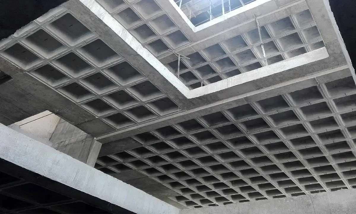 مقدار بتن مصرفی در هر متر مربع سقف وافل ساختمان