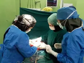 توده ۷ کیلویی از رحم یک بیمار خارج شد!