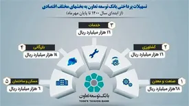 تسهیلات پرداختی بانک توسعه تعاون به بخش های مختلف اقتصادی به 119 هزار میلیارد ریال رسید