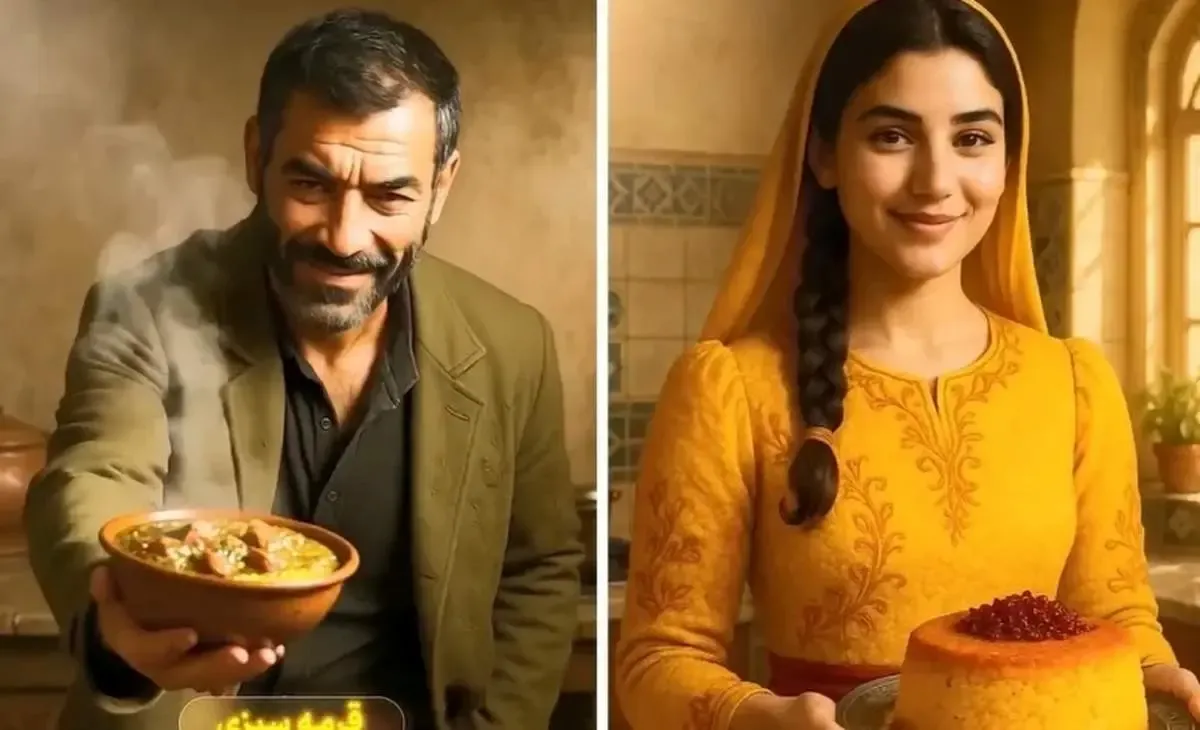 ببینید / تصویرسازی جالب غذاهای ایرانی در قالب انسان با هوش مصنوعی