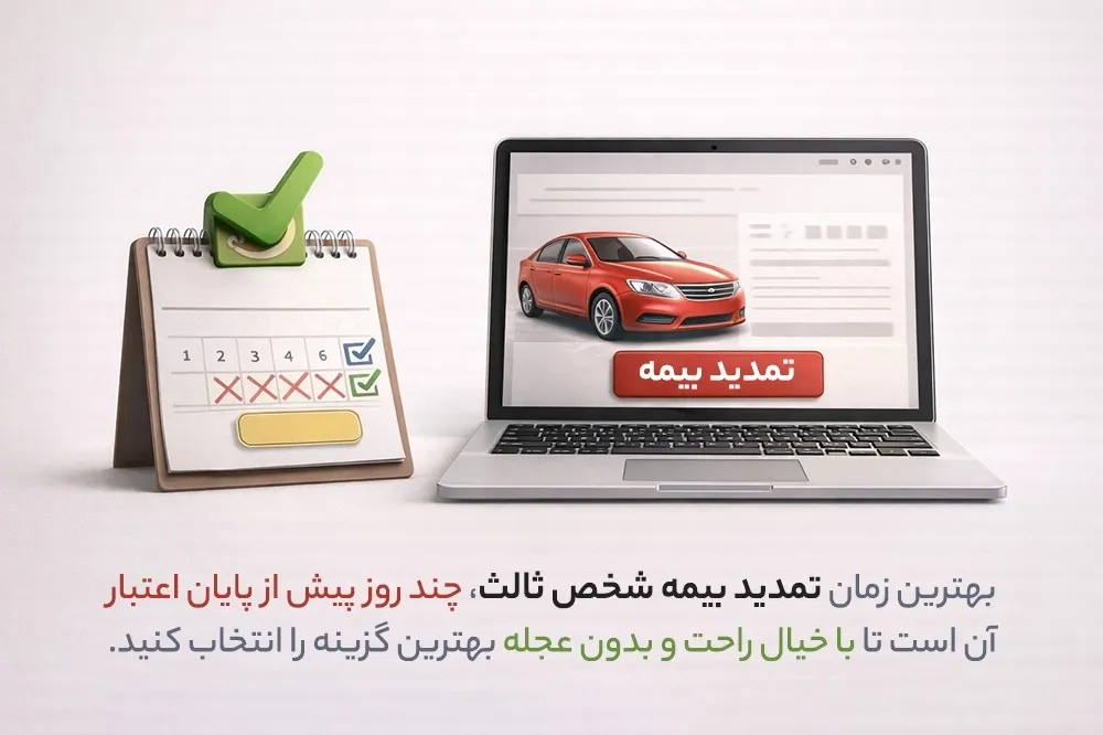 زمان مناسب برای تمدید بیمه شخص ثالث