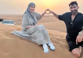 تصاویر مدلینگی علیرضا بیرانوند و اکرم خانم در دوبی جنجالی شد/ ببینید