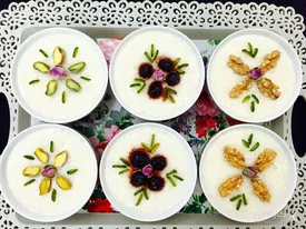 طرز تهیه فرنی خوشمزه با آرد برنج برای افطاری