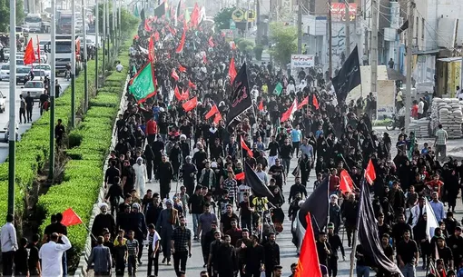 کاروان پیاده روی اربعین حسینی/عکس : محمد حسن عامری