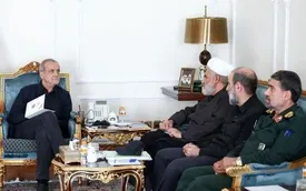 دیدار پزشکیان و حسین طائب