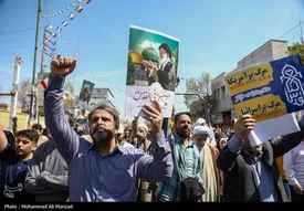 آغاز راهپیمایی روز قدس در تهران/ طنین «الله اکبر» در میدان انقلاب