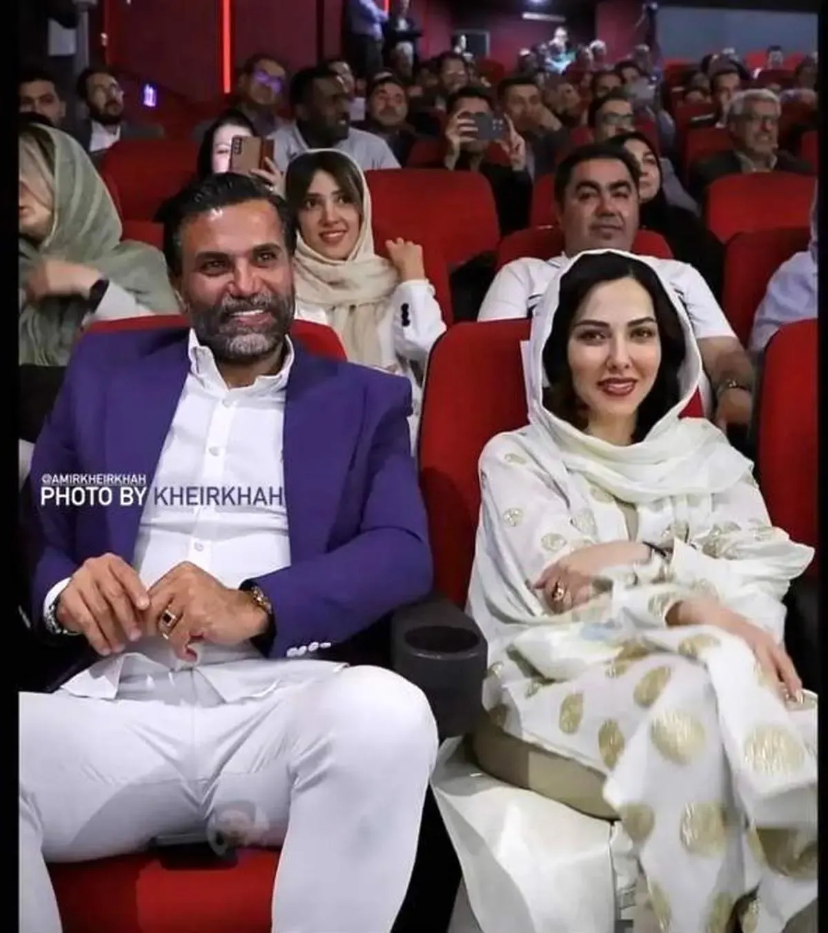 تصویر جدید از حضور لیلا اوتادی و علیرضا نیکبخت در کنسرت علی زندوکیلی