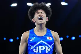 چهره جالب رقیب ژاپنی رحمان عموزاد در فینال/ عکس