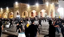 درگیری دو هیات عزاداری در مشهد +علت درگیری