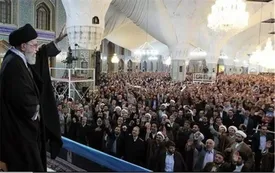 سخنرانی رهبر انقلاب به مناسبت فرارسیدن سال نو در حرم مطهر ثامن‌الحجج(ع)