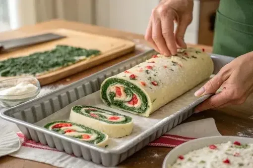 طرز تهیه رولت اسفناج و پنیر؛ جایگزین خوشمزه و مجلسی پیتزا
