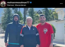 دیدار 3 نسل از شماره 7 پرسپولیس در رامسر/ عکس