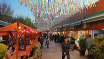 عکسی از منظره زیبای خیابان باب همایون در دوران ناصرالدین شاه