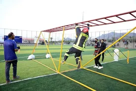 آتش نشانان منطقه گلگهر به رقابت پرداختند