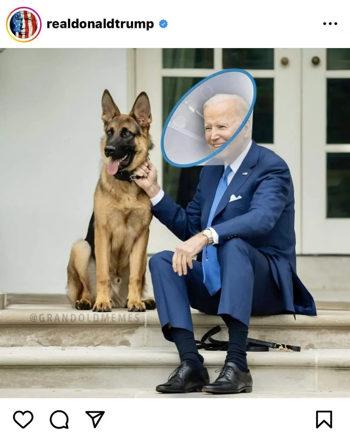 انتشار عکس عجیب ترامپ از بایدن