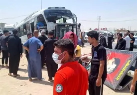 ​تصادف هولناک مینی‌بوس زائران ایرانی در نجف