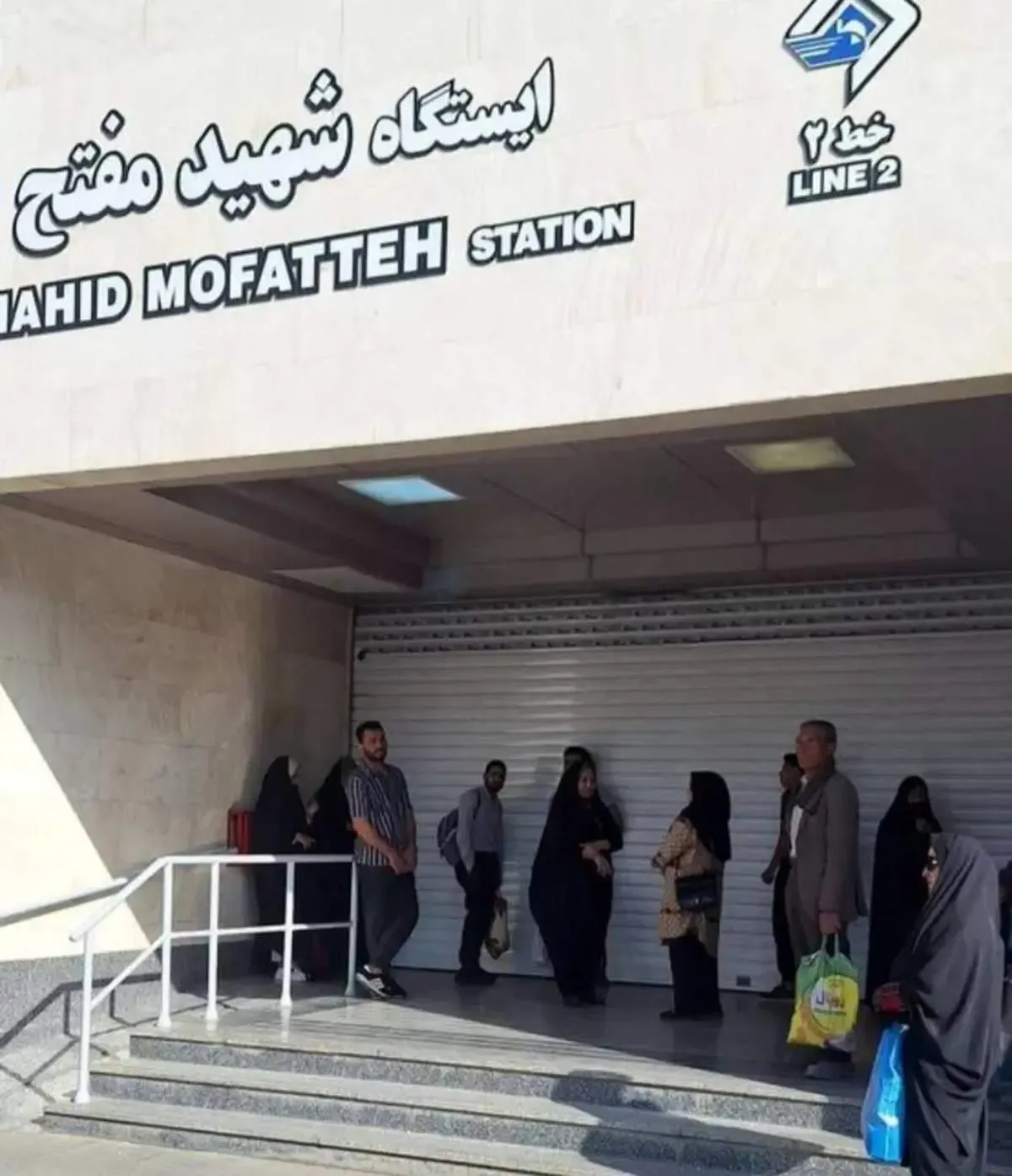 عکسی عجیب از یک ایستگاه متروی تهران منتشر شد