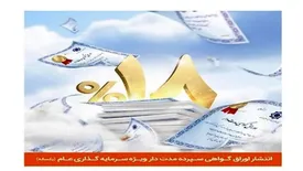 انتشار اوراق گواهی سپرده مدت‌دار ویژه سرمایه‌گذاری عام یک‌ساله با سود ۱۸ درصد