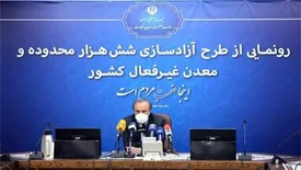 رونمایی از طرح عظیم آزادسازی شش هزار محدوده و معدن غیرفعال كشور توسط وزیر صمت