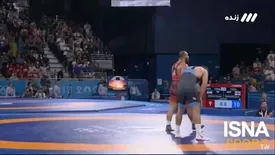 شادی بی ادبانه غول گرجی پس از شکست زارع / فیلم