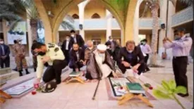 غبار روبی مزار شهدای گمنام در نخستین روز كاری محمدرضا نوایی لواسانی