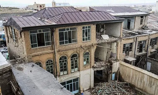 عمارت تاریخی جنانی همدان در آستانه تخریب /عکس : عبد الرحمن رافتی