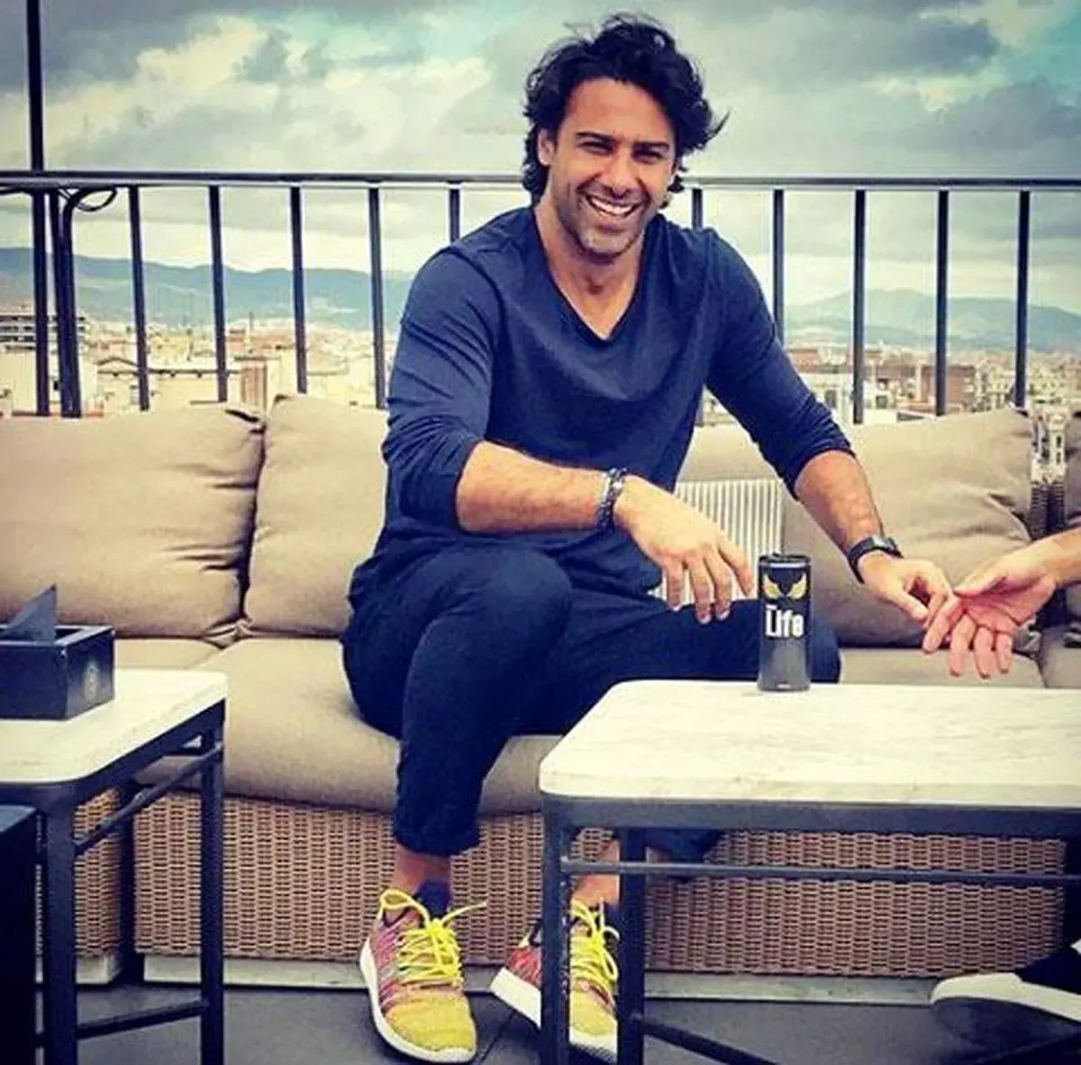 تفریح خاص فرهاد مجیدی در شارجه/ فیلم