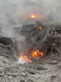 فیلم دیده نشده از حمله اسرائیل به ضاحیه لبنان/ببینید