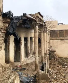 باز هم  بی‌توجهی مسئولان میراث فرهنگی؛  نابودی تاج عمارت «امین‌لشکر»+ عکس
