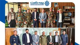 دیدار مدیر عامل بیمه حکمت با ارشد نظامی استان های اصفهان، یزد و چهارمحال و بختیاری